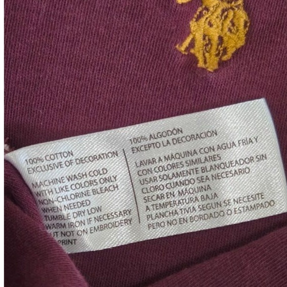 U.S. Polo Assn. Men's Maroon Polo Shirt - Picture 7 of 7